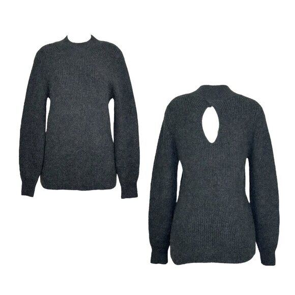 COS Charcoal alpaca Wool Blend Knit Pullover Sweater Size XS 2206 - Picture 1 of 9